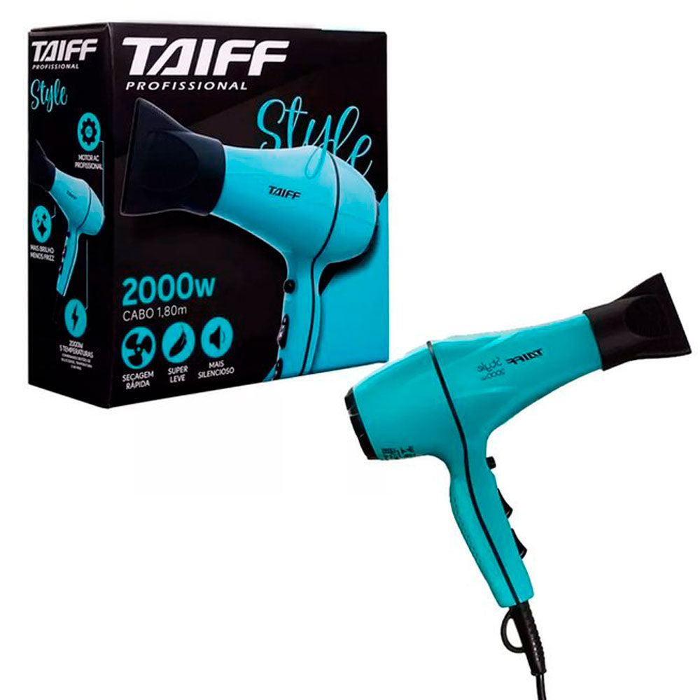 Secador de Cabelo Taiff Style Motor AC Profissional Jato de Ar Frio 2000W