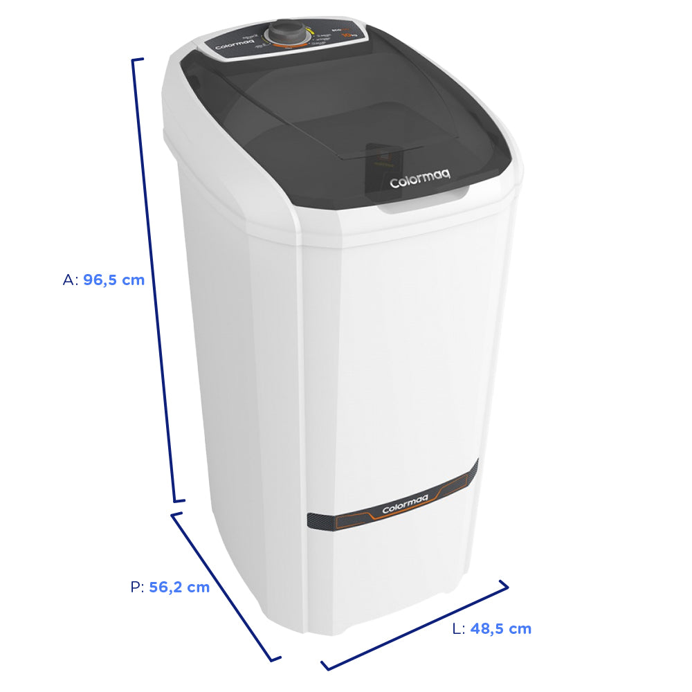 Tanquinho Colormaq Ecomax 10kg Semiautomático com Filtro de Fiapos LCS10