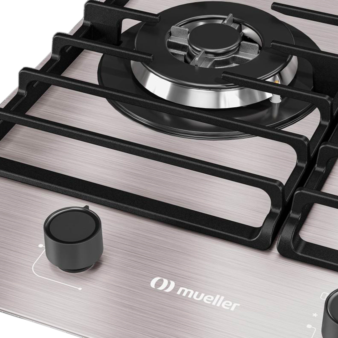 Cooktop a Gás Mueller MCG5BL 5 Bocas Superautomático Mesa de Alumínio