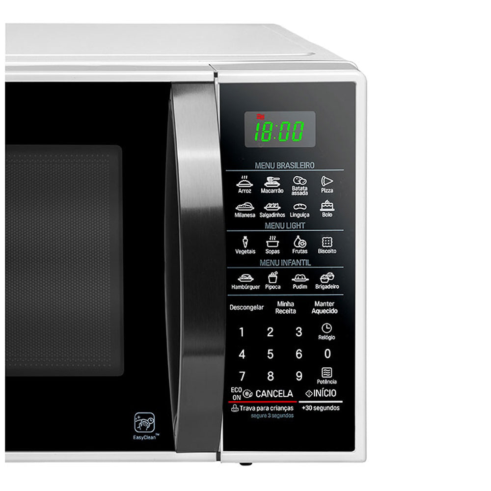 Micro-ondas LG 30L 800W com Easy Clean Função Descongelar MS3091BC