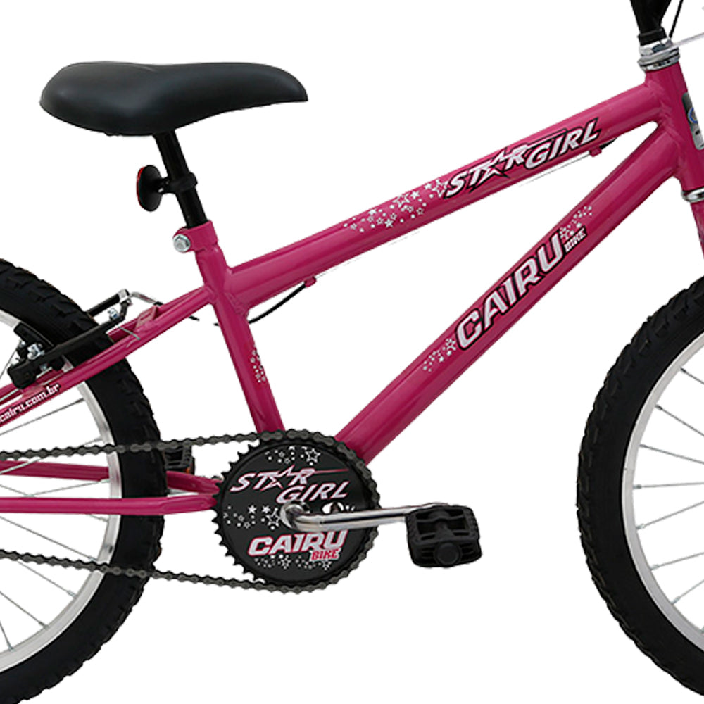Bicicleta Infantil Aro 20 Cairu Star Girl Freio V-Brake Cestinha