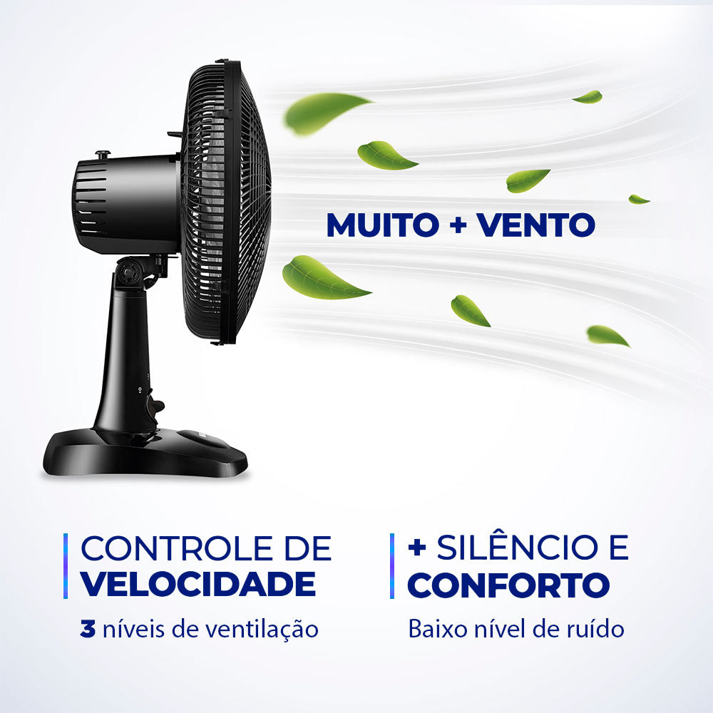 Ventilador Mondial Super Power 30cm 6 Pás 3 Velocidades 60W VSP-30-B