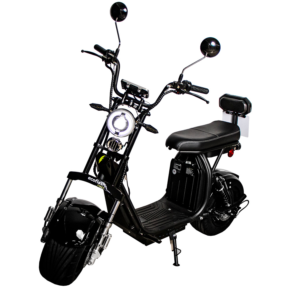 Scooter Elétrica EcoFlash Force 1000W Aro 10 com Freio a Disco Hidráulico