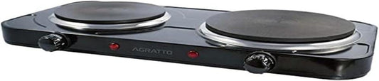Agratto Fogão Elétrico de Mesa 2 Pratos FMP-01 Preto 127V 2500W