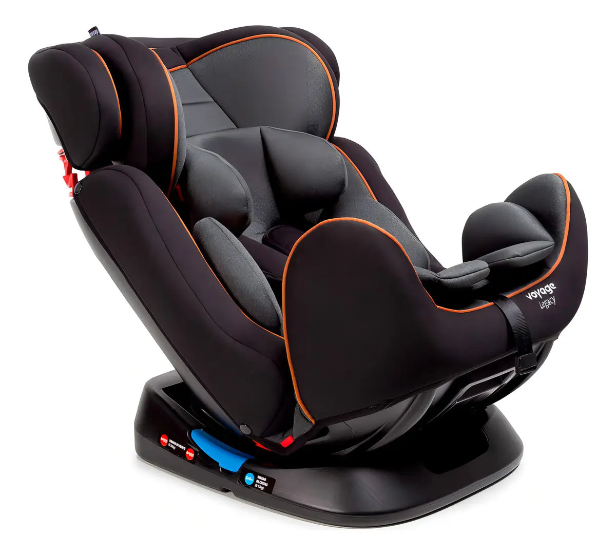 Cadeirinha Infantil Reclinável Voyage Legacy Cinza e Preto Mescla