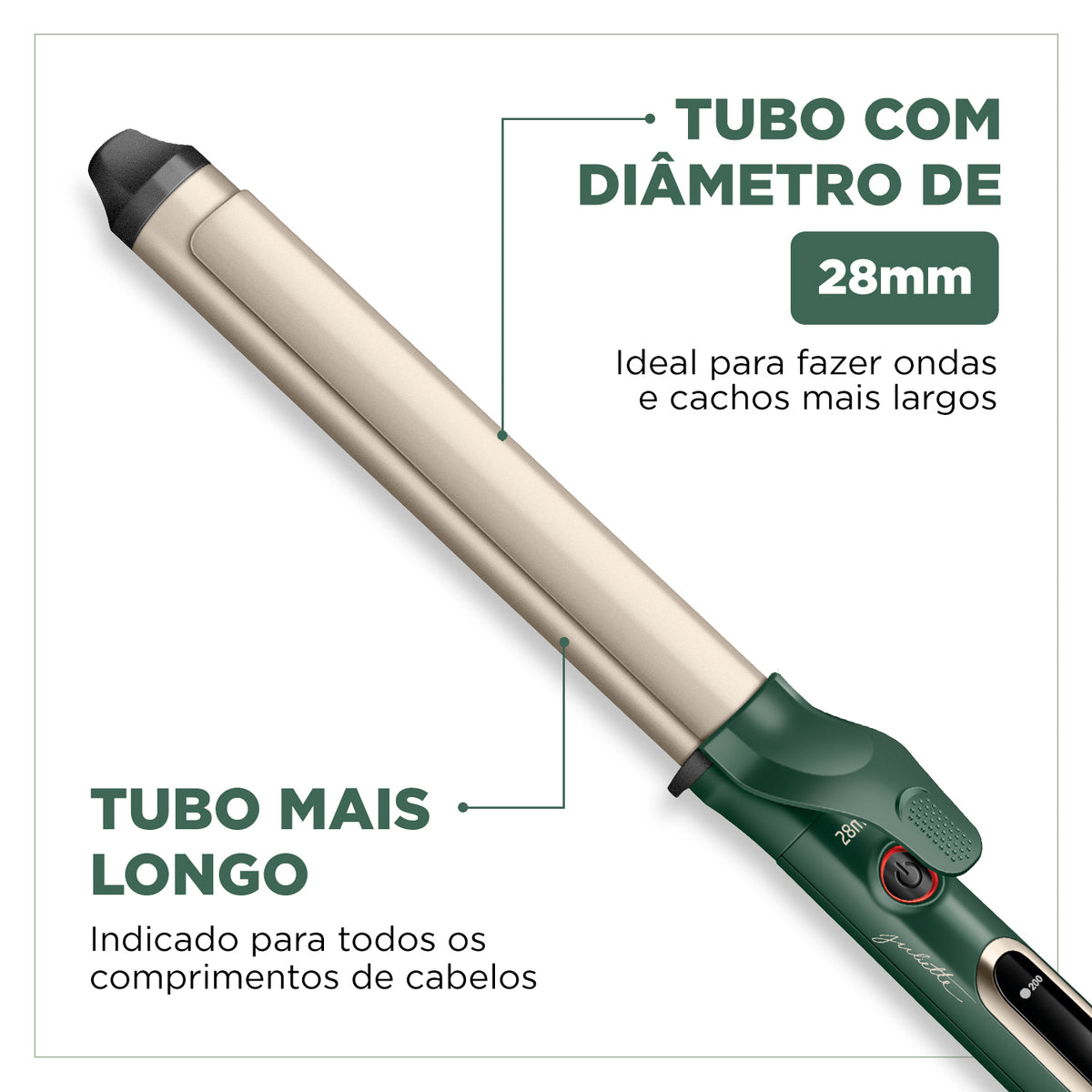 Modelador de Cabelo Mondial Quatro Elementos Cerâmica 200°C