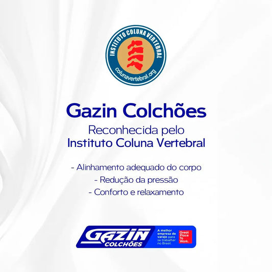 Colchão Casal Espuma D40 Gazin Misto Duo Extra 138x188