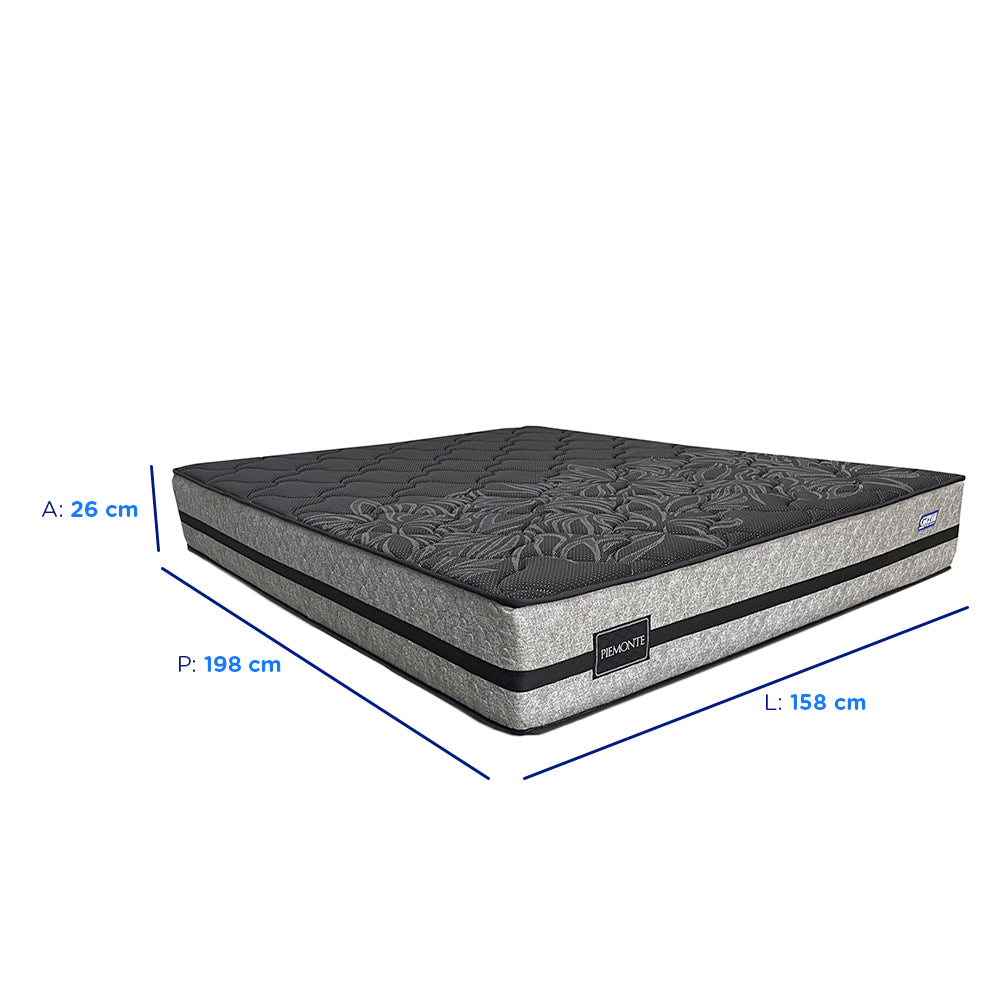 Colchão Cama Box Gazin Molas BlueWave Queen Size Piemonte 158x198