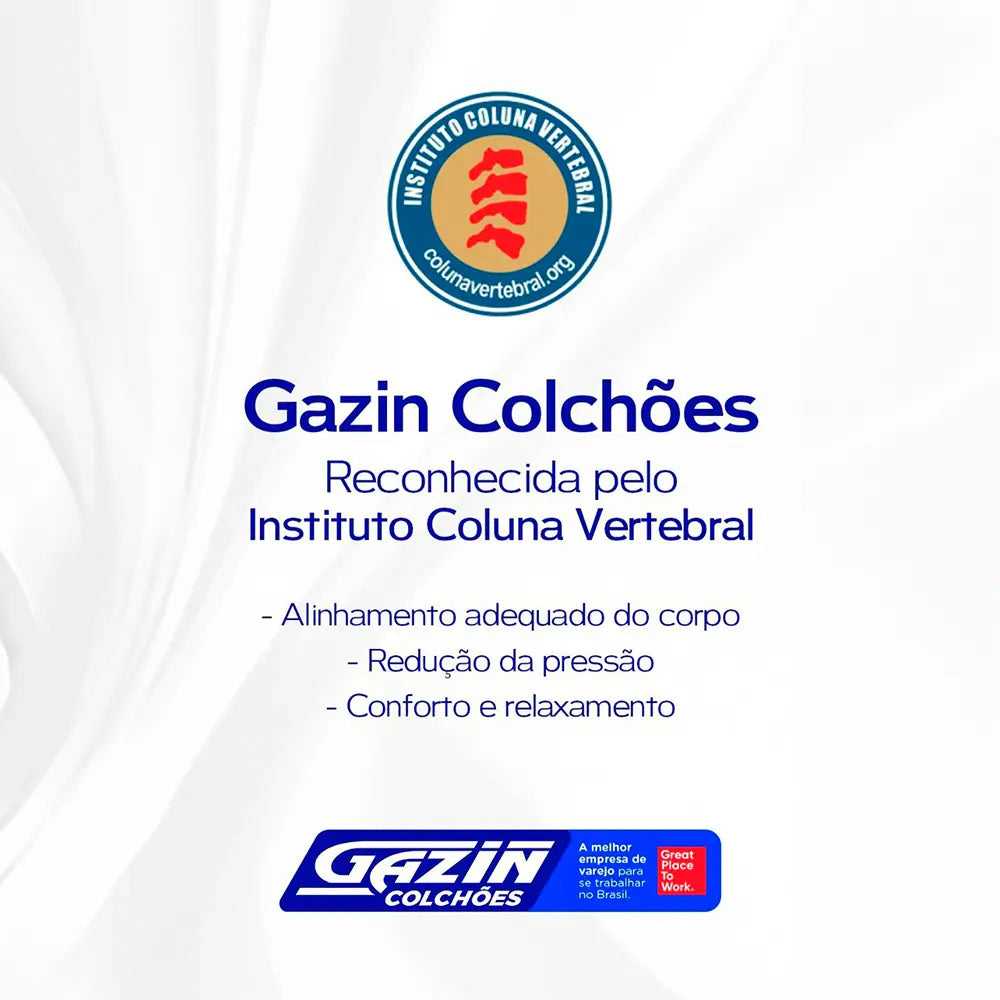 Base Cama Box Gazin Universal Convencional Jaquard Bordado