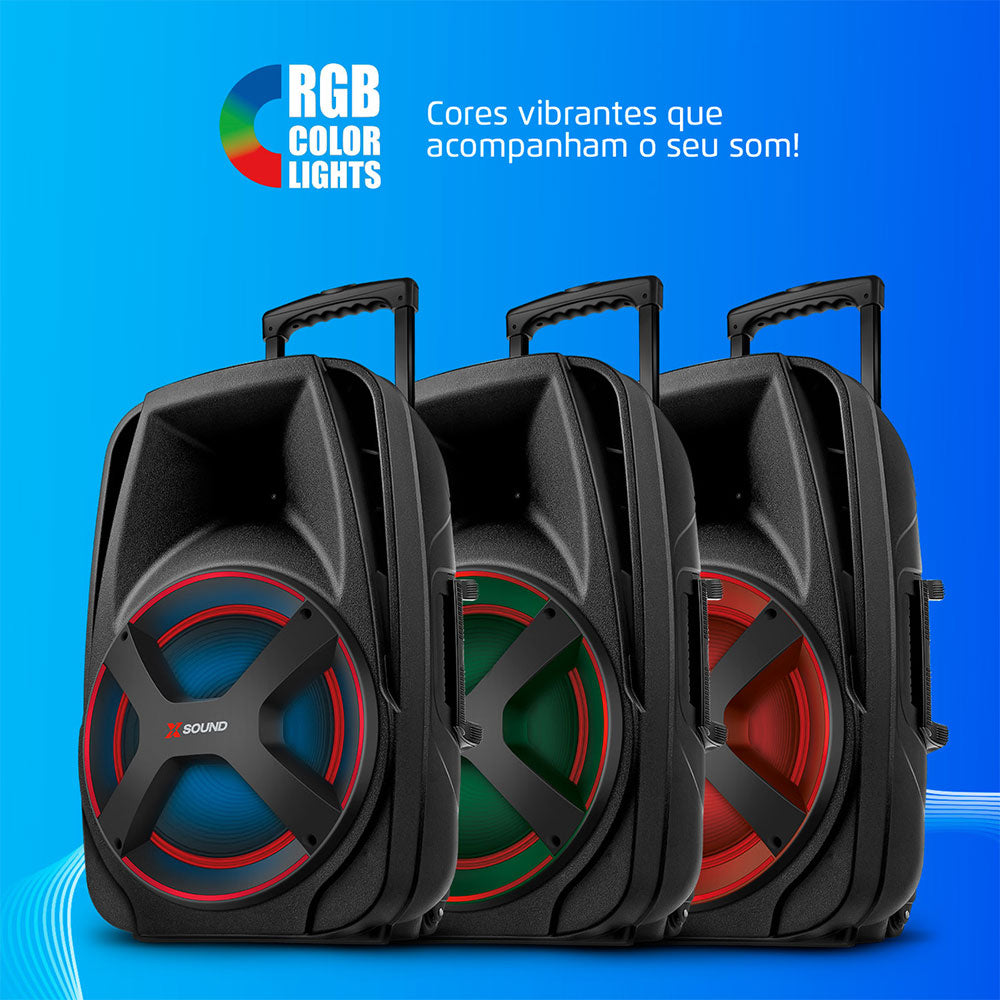 Caixa de Som Amplificada Mondial CM-650-N 650W RMS Bluetooth