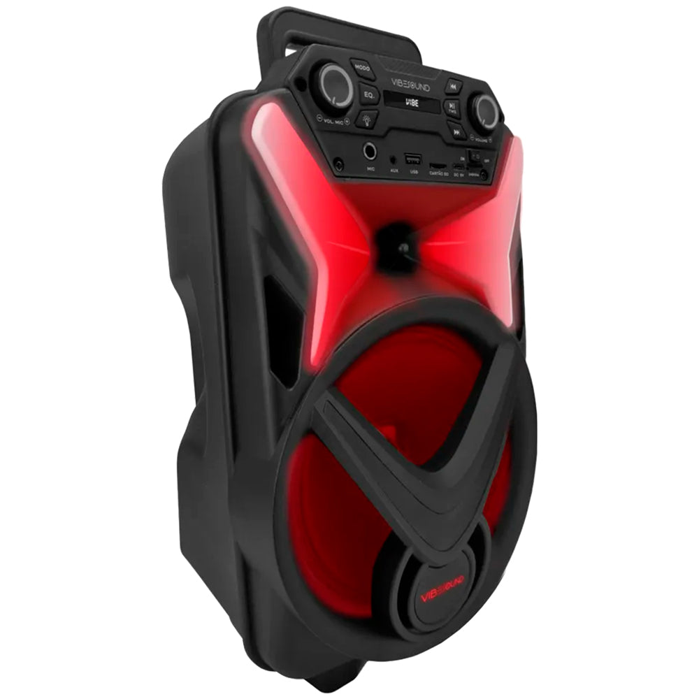 Caixa de Som Amplificada VibeSound VS002 340RMS Bluetooth com Microfone