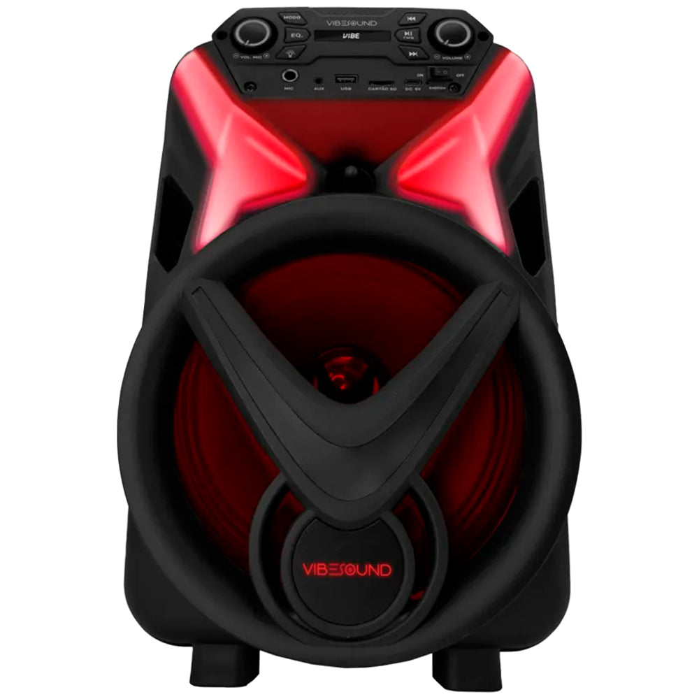 Caixa de Som Amplificada VibeSound VS002 340RMS Bluetooth com Microfone