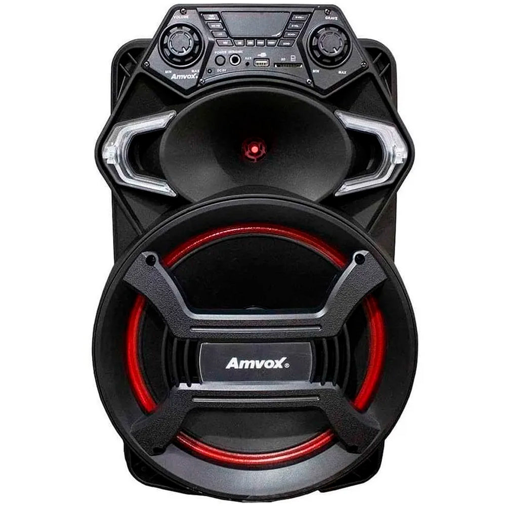 Caixa de Som Amplificada Amvox ACA550 Strondo 2 550W Bluetooth LED