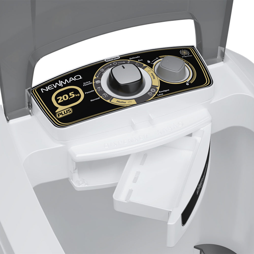 Tanquinho Newmaq Plus 20kg Semiautomático com Big Dispenser
