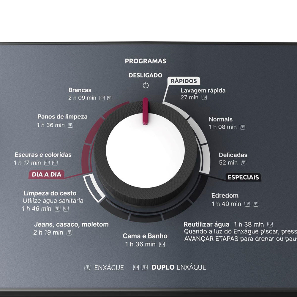 Máquina de Lavar Mueller 13kg Automática 11 Programas MLA13