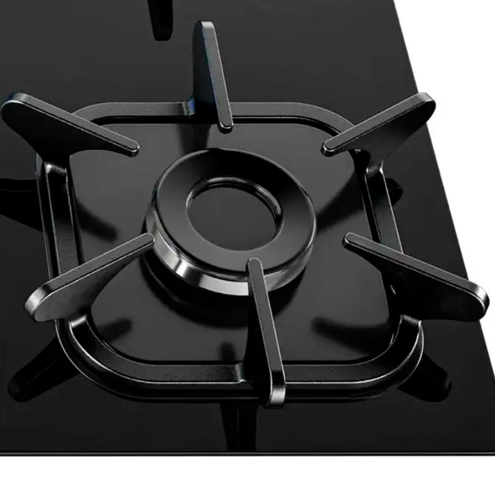Cooktop a Gás Mueller 5 Bocas Superautomático Tripla Chama Mesa de Vidro