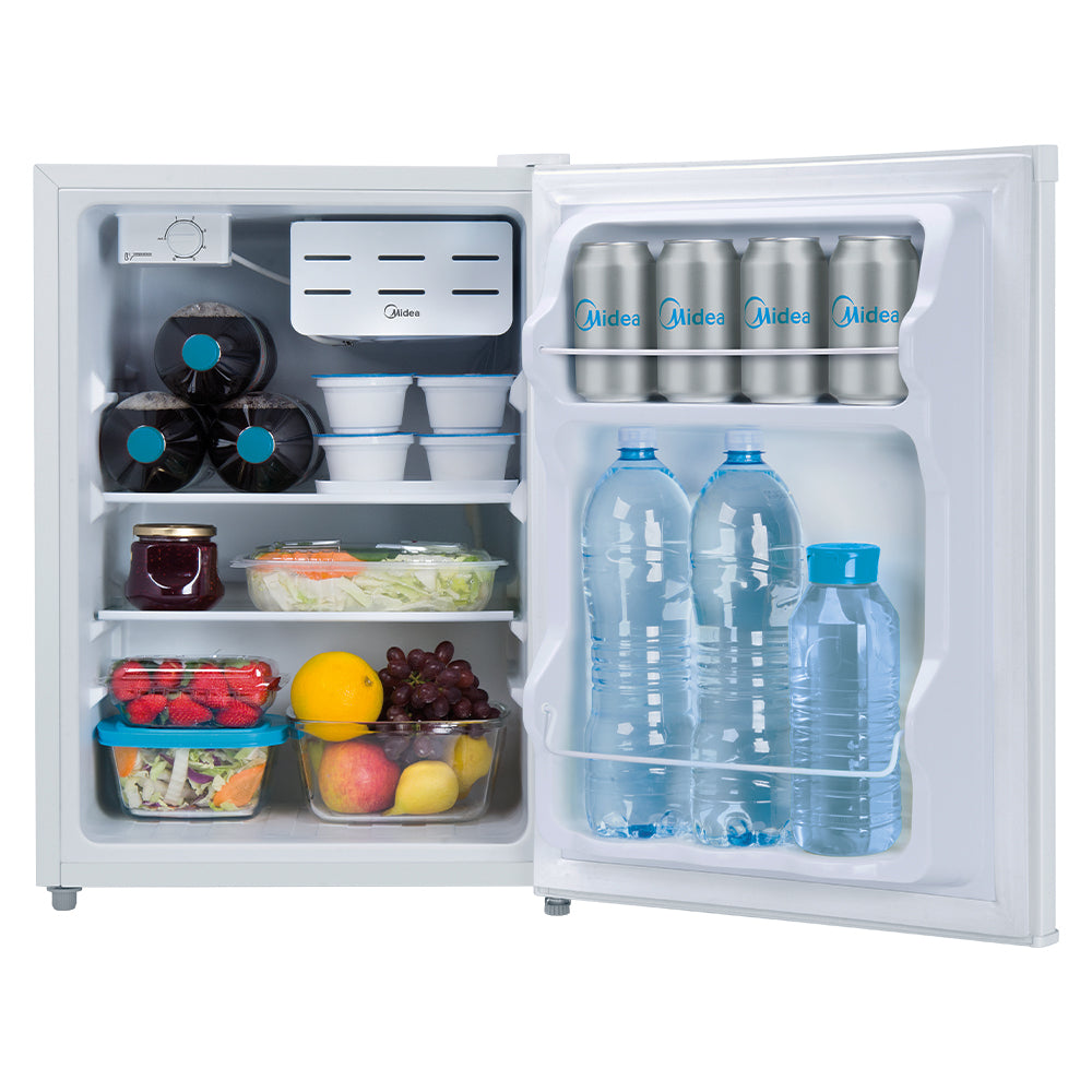 Frigobar Midea 67L 1 Porta Degelo Manual Prateleiras de Vidro MDRD108FGA01