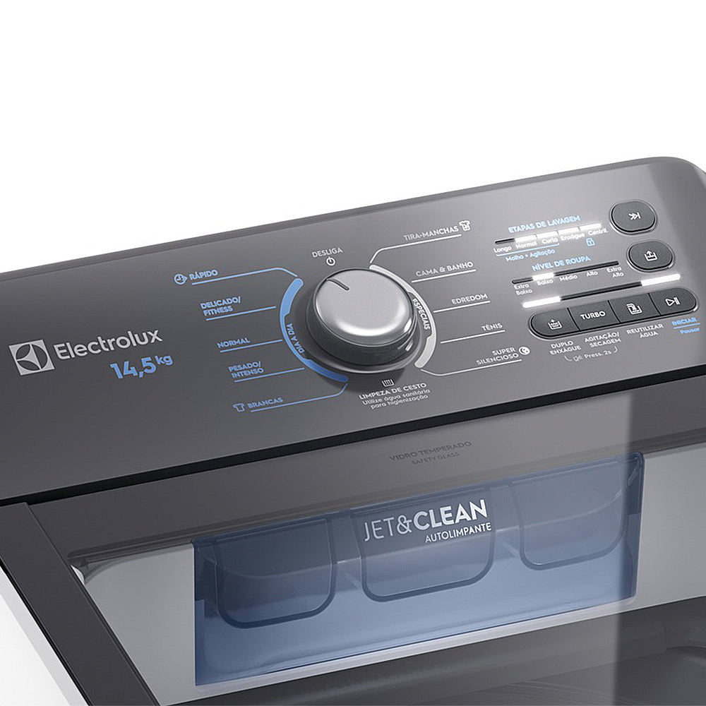 Máquina de Lavar Electrolux 14,5kg Efficient Jet&Clean LEE15