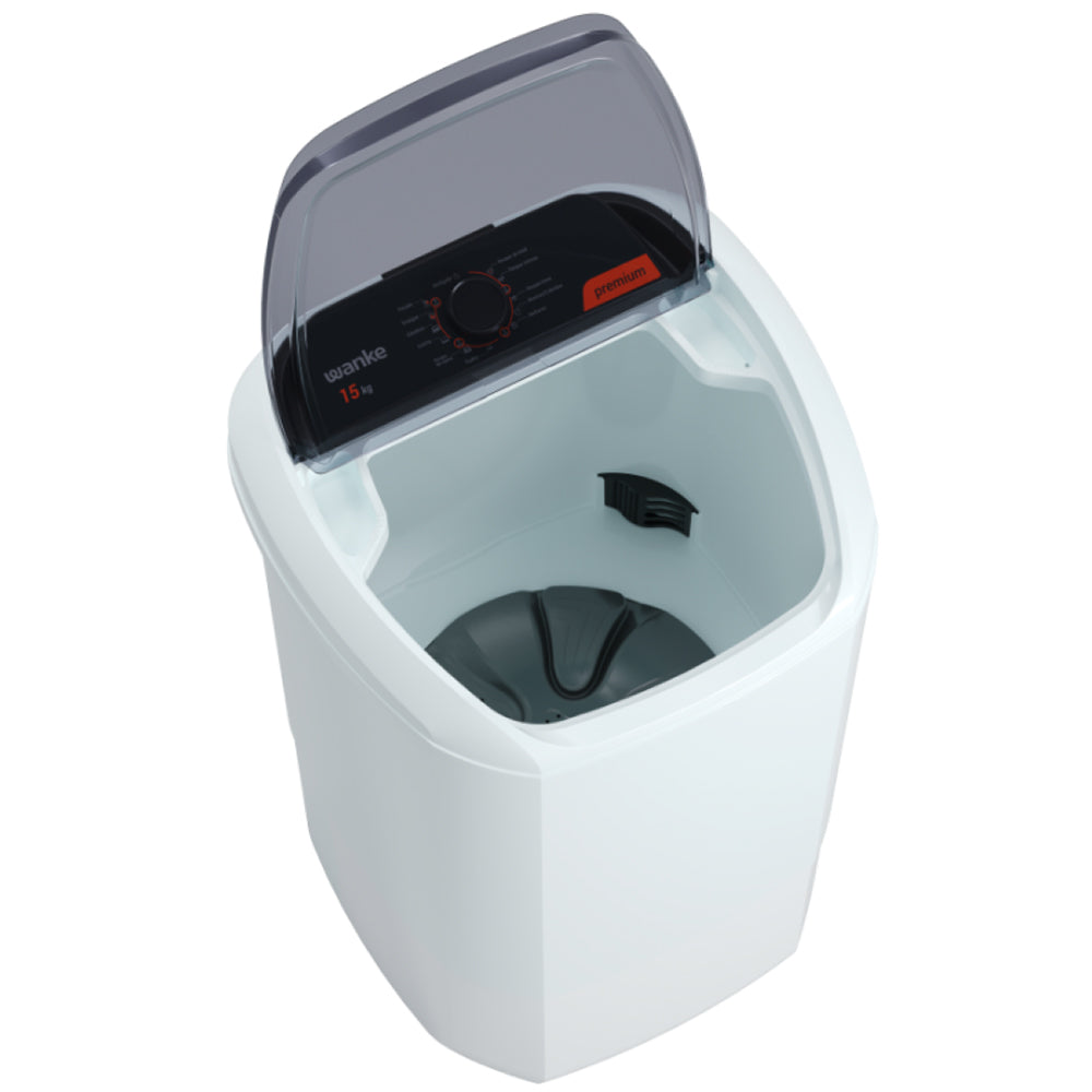 Tanquinho Wanke Premium 15kg Semiautomático 10 programas LWBE150T3