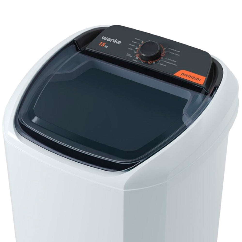 Tanquinho Wanke Premium 15kg Semiautomático 10 programas LWBE150T3
