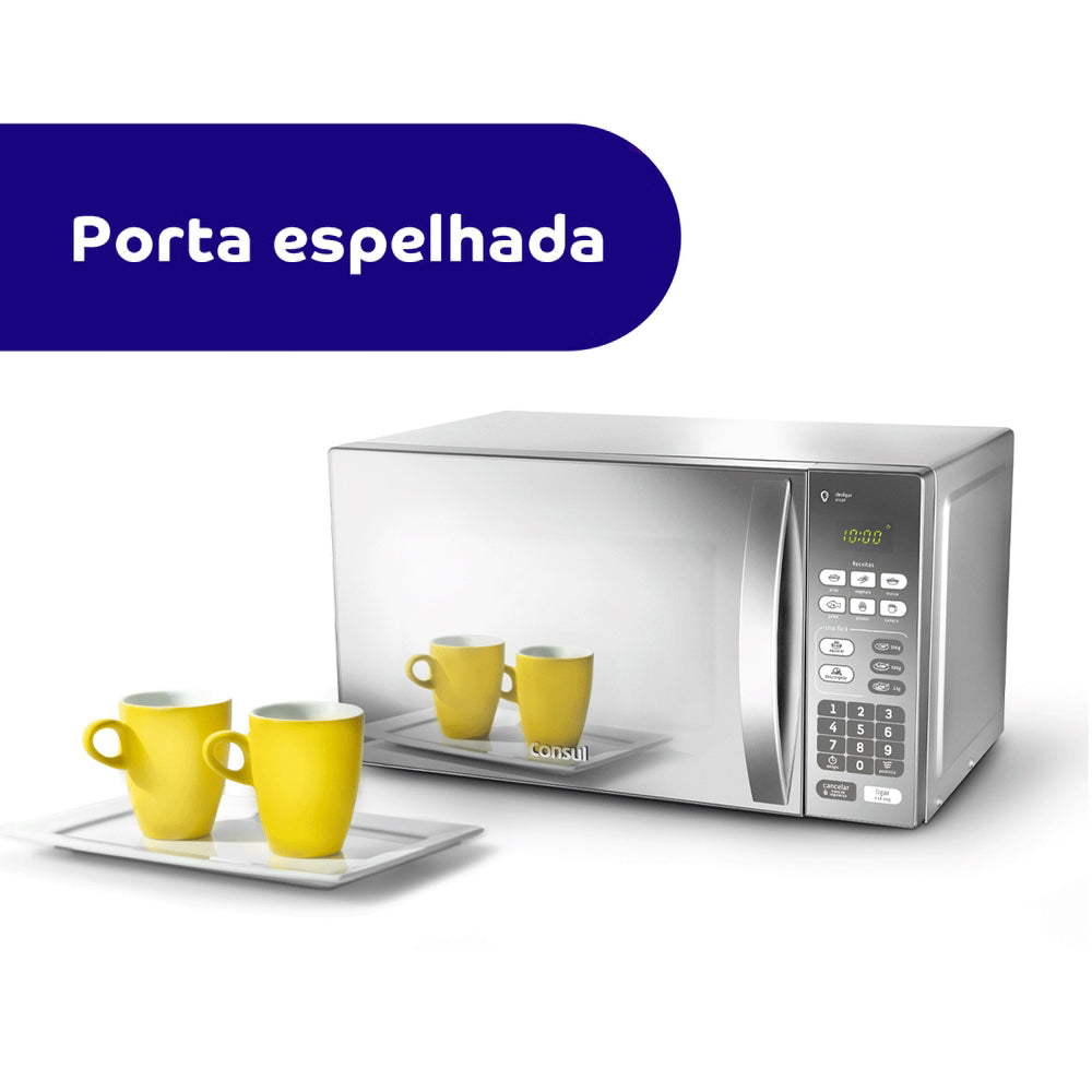 Micro-ondas Consul 20L 620W Espelhado Função Descongelar CM020BF