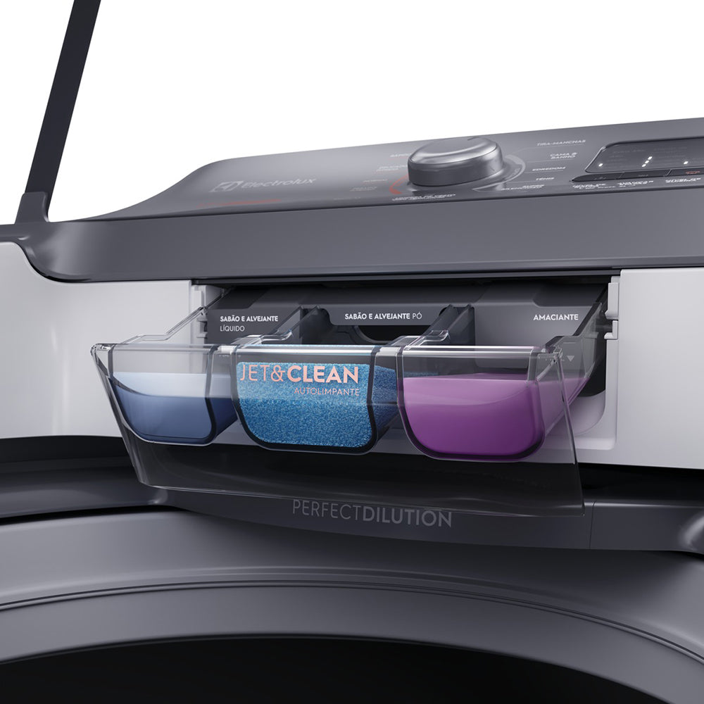 Máquina de Lavar Electrolux Premium Care com Cesto Inox 15kg LEC15