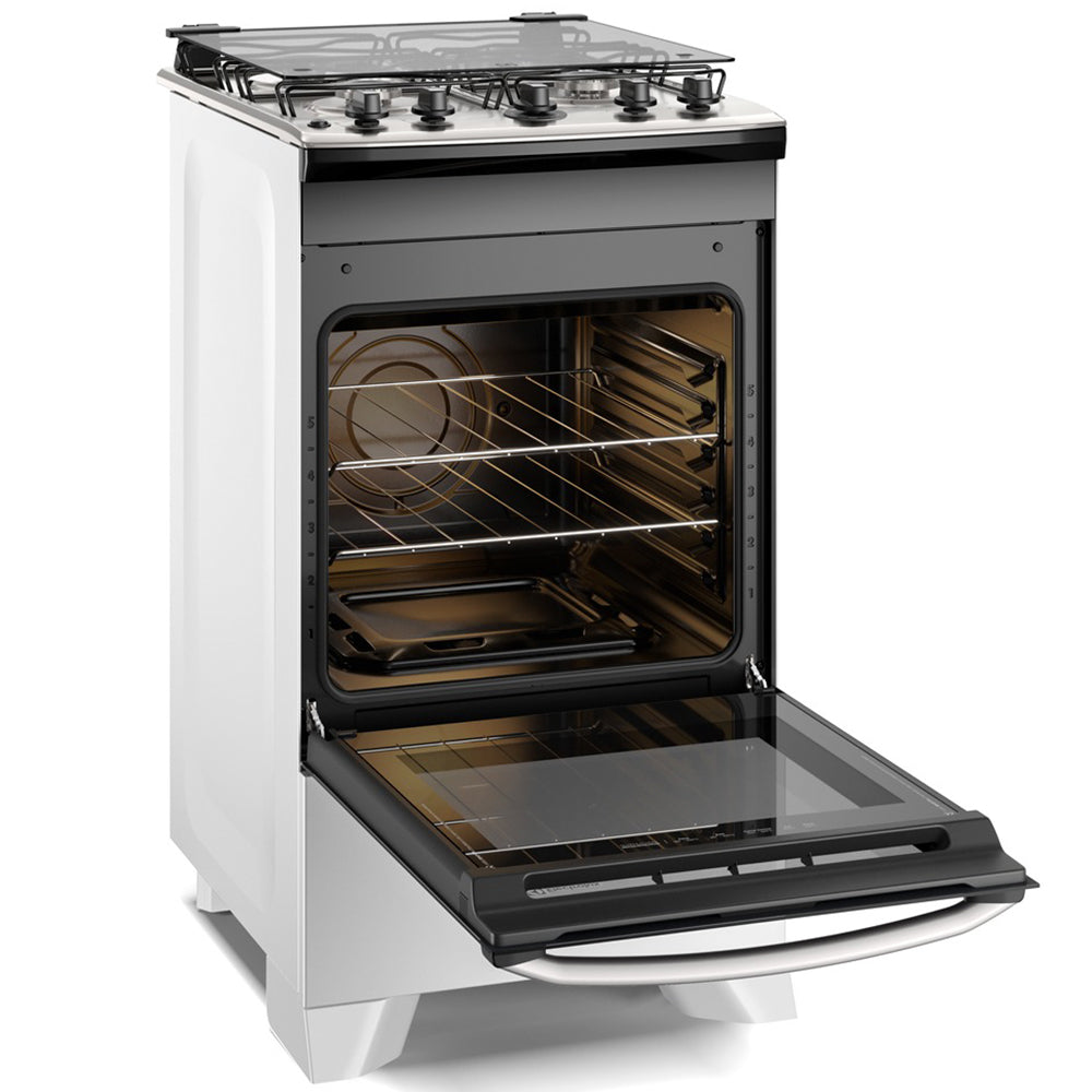 Fogão Electrolux Efficient FE4IB Automático Mesa Inox Forno 72,6L