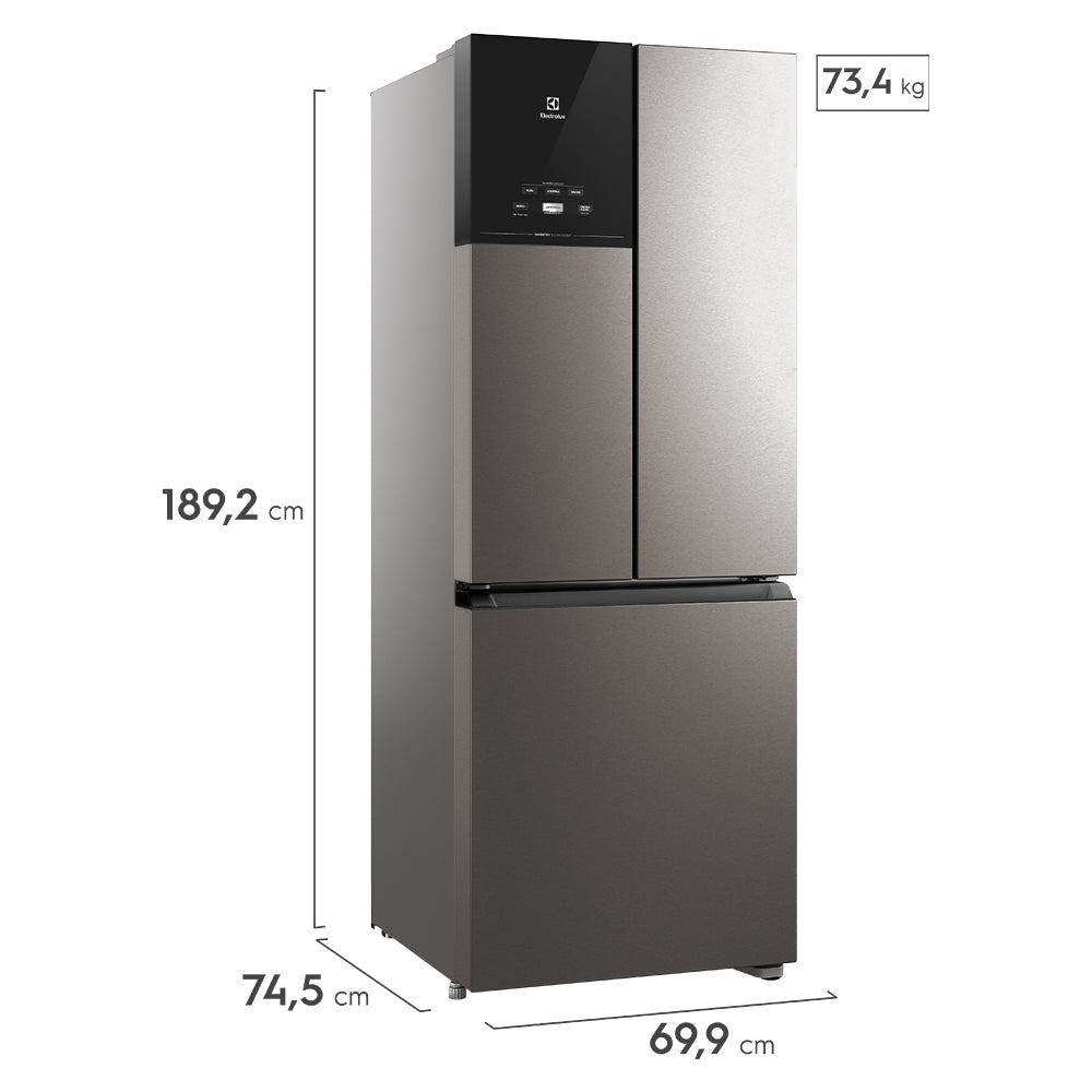 Geladeira Refrigerador Electrolux AutoSense 480L Frost Free 3 Portas IM7S