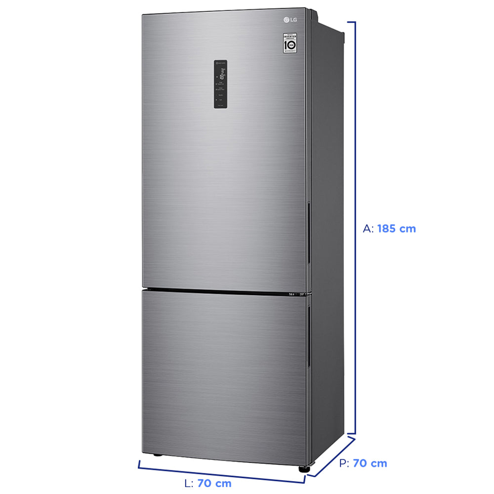 Geladeira Smart LG Inverse 451L Frost Free Inverter GC-B569NLL2