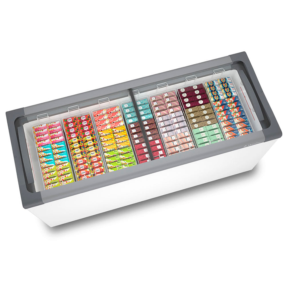 Freezer Metalfrio 505L 2 Portas Horizontal Expositor Degelo Manual NF55SB