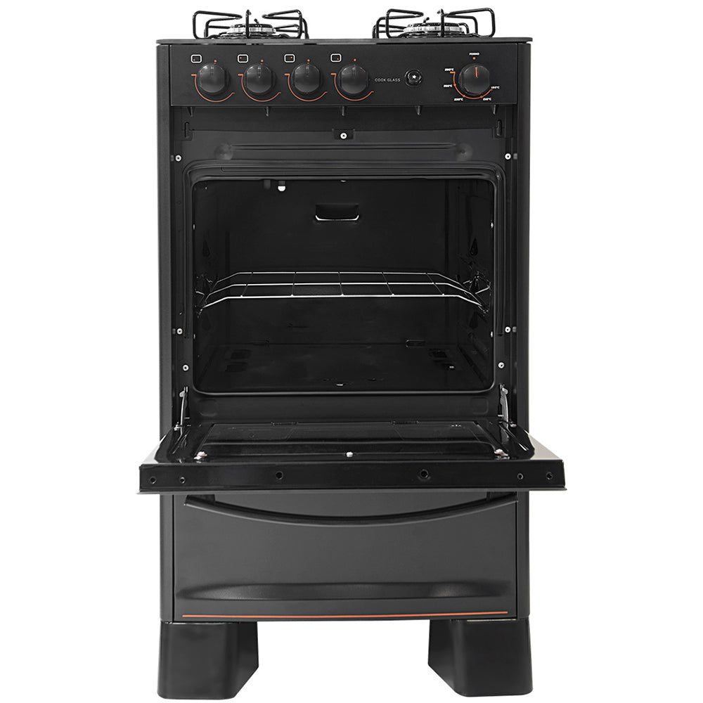 Fogão Suggar Cook Glass 4 Bocas Automático Mesa de Vidro