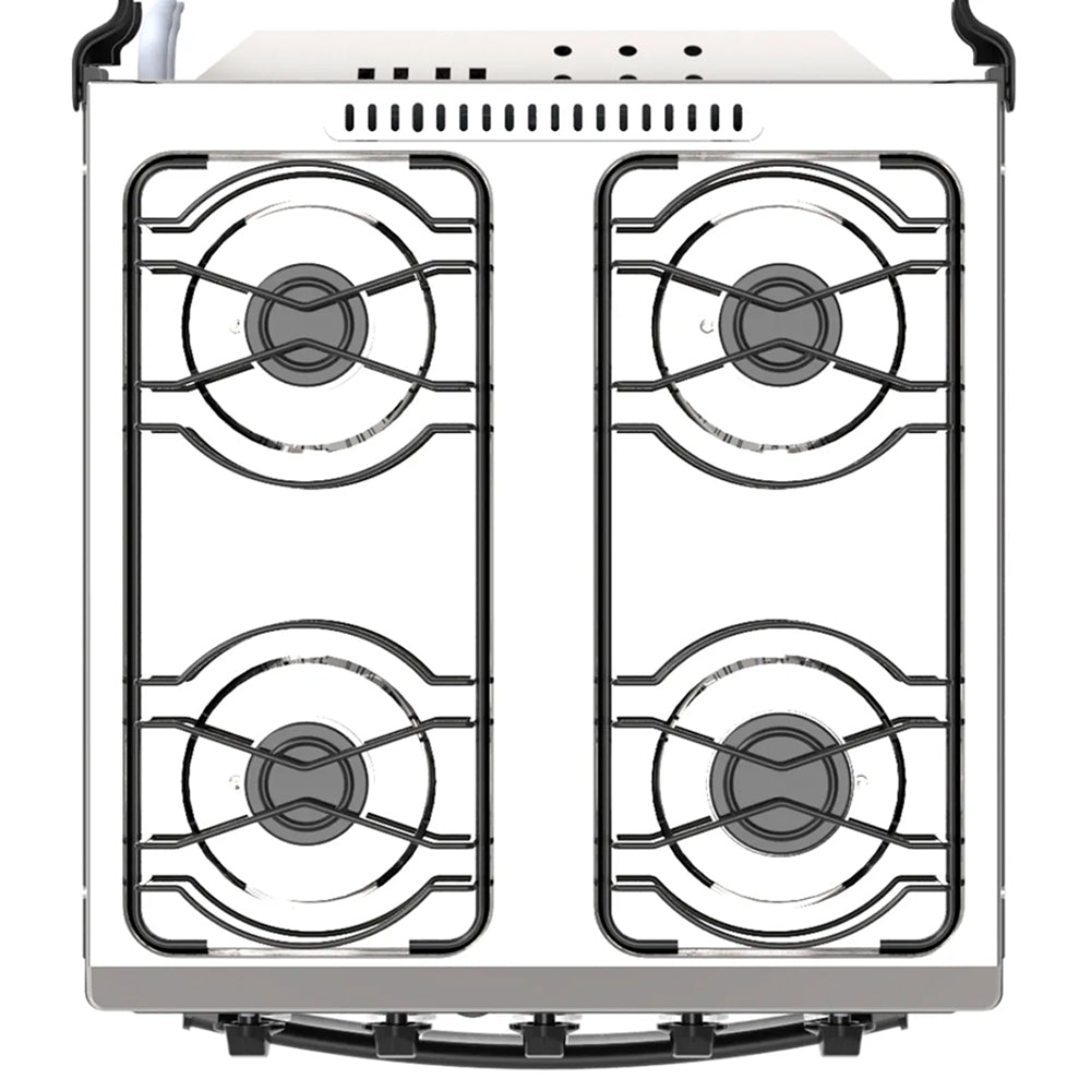 Fogão Realce 4 Bocas Ares Plus Automático Mesa de Inox Forno 50L