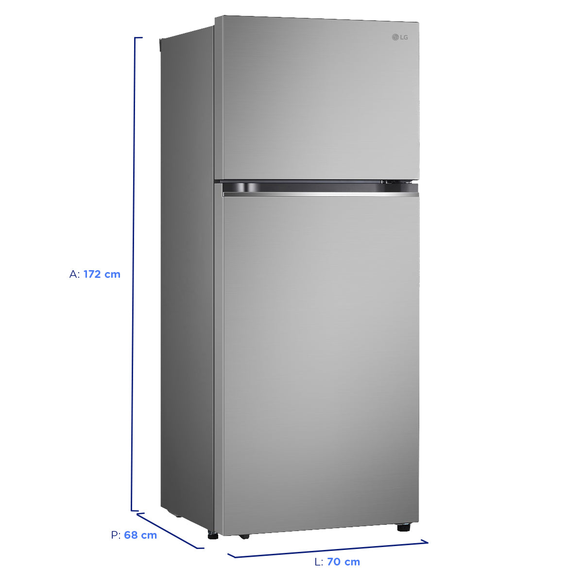 Geladeira LG 375L Frost Free Duplex GN-B372PFM