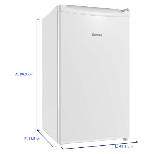 Frigobar Consul 117L 1 Porta Degelo Manual com Gaveta Multiuso CRC12CB