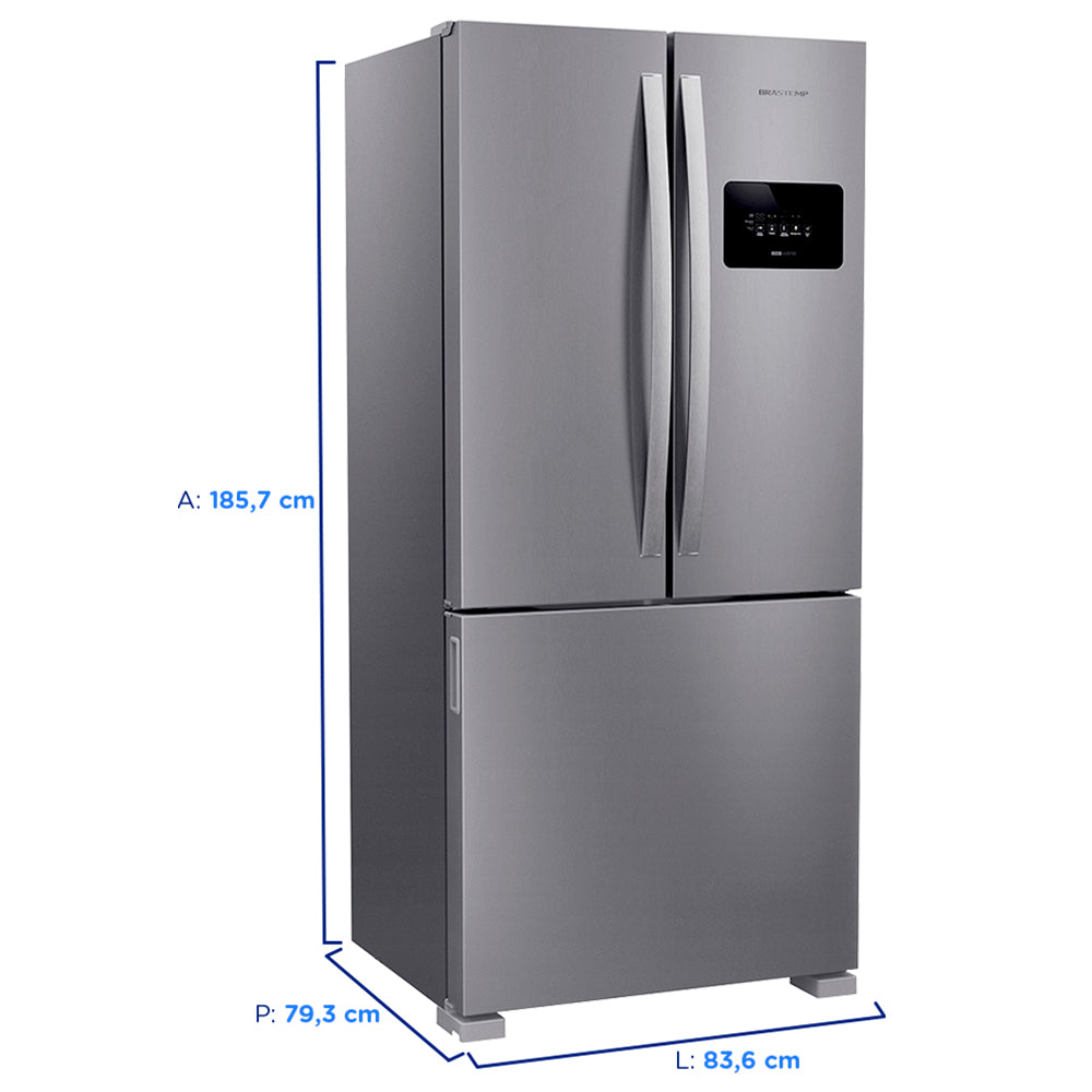 Geladeira Brastemp 559L 3 Portas Frost Free Multidoor BRO85