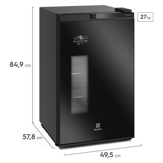 Cervejeira Electrolux Home Bar 100L Frost Free Porta de Vidro EB100