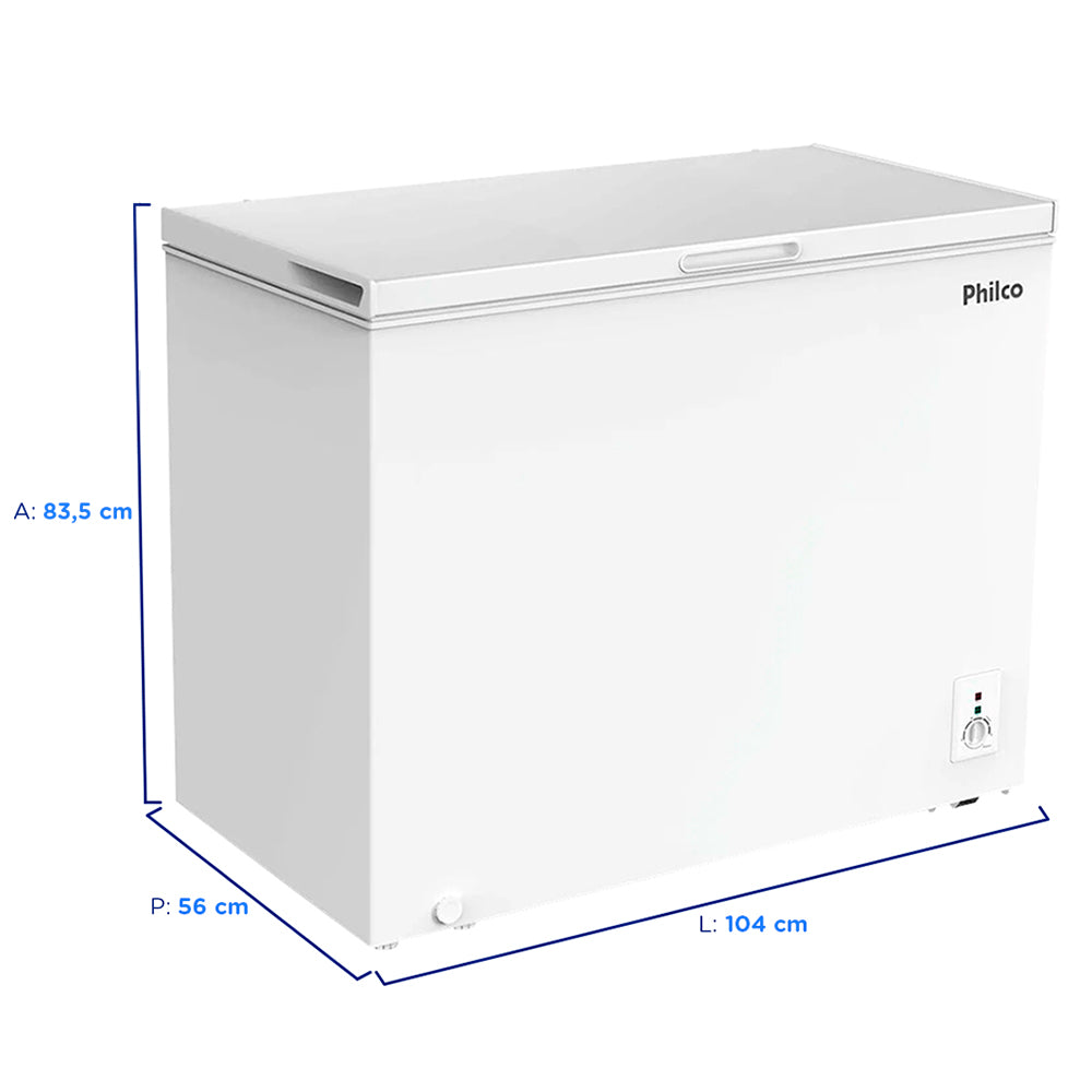 Freezer Philco 1 Porta Horizontal Degelo Manual PFH260B