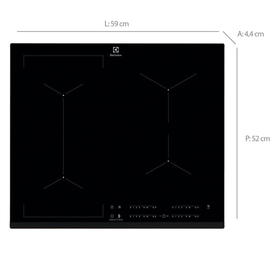 Cooktop Electrolux 4 Bocas por Indução Automático com Zona Unicook