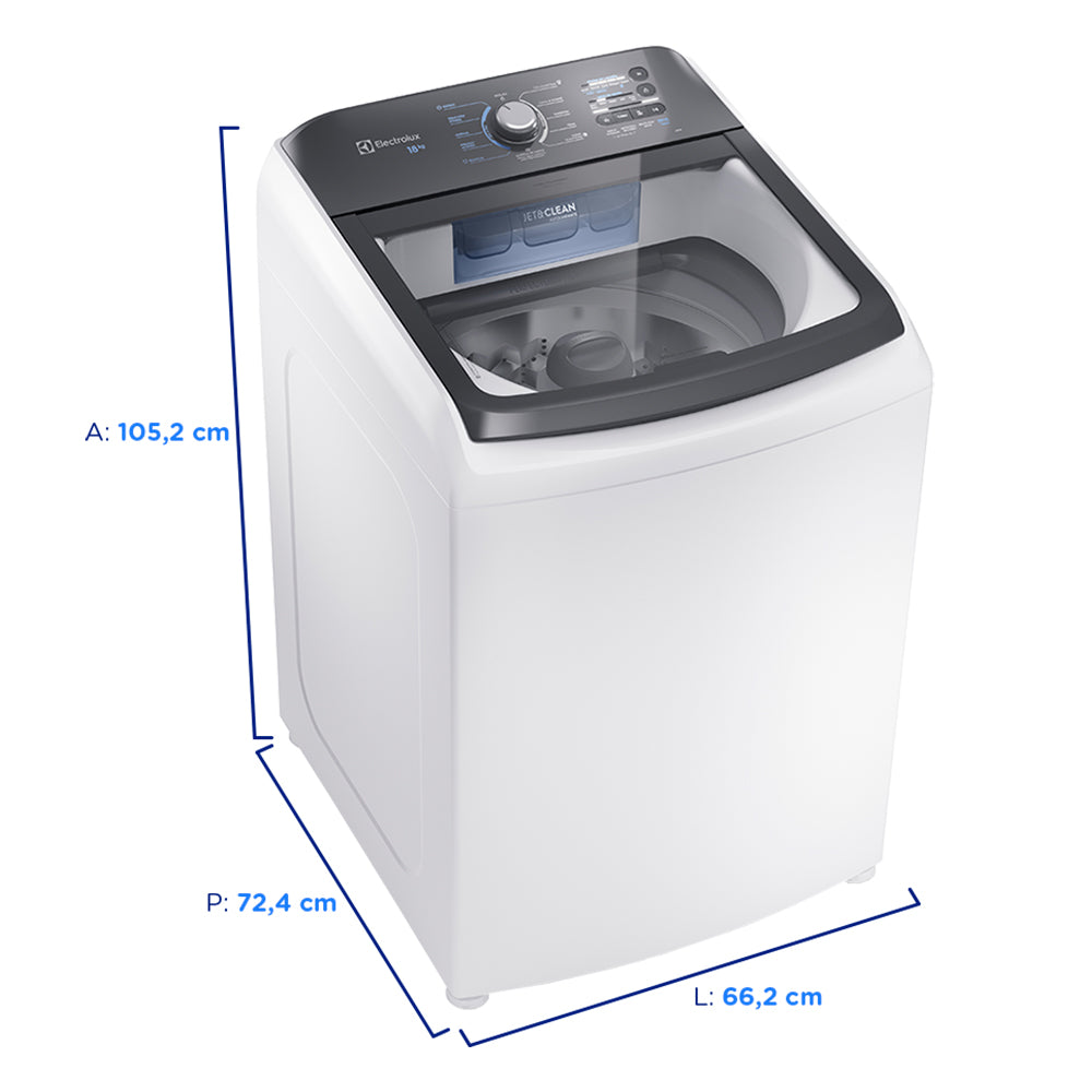 Máquina de Lavar Electrolux 18kg Automática Cesto Inox LEE18