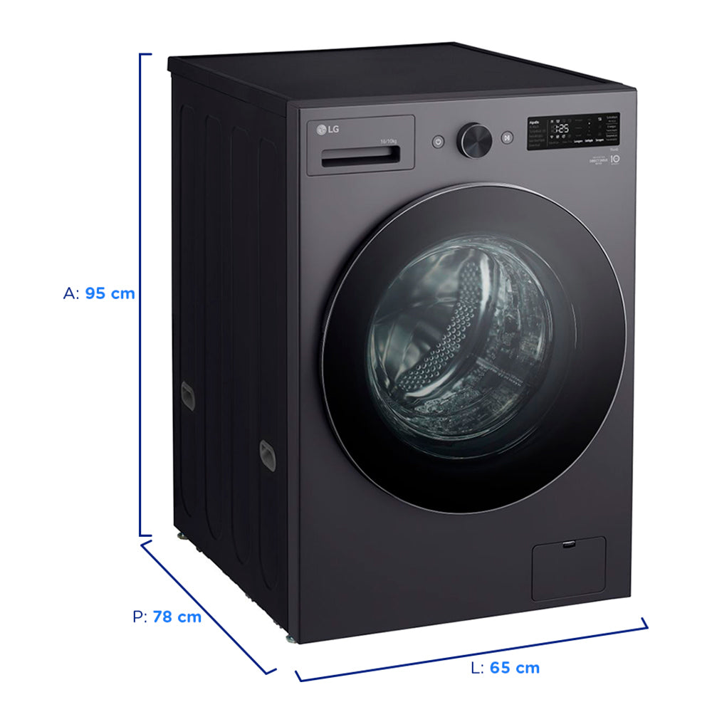 Lava e Seca LG Front Load Smart 16kg WD16GNTS6B