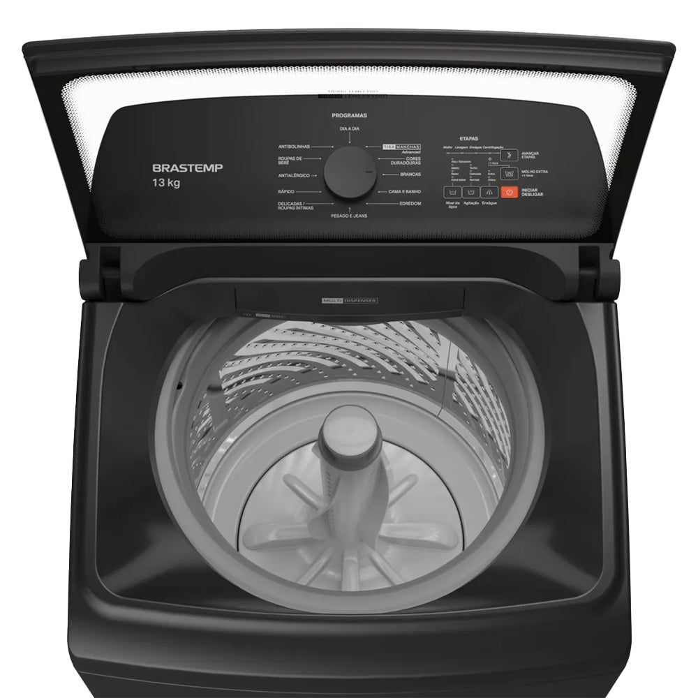 Máquina de Lavar Brastemp 13kg Automática Cesto Inox BWK13A9