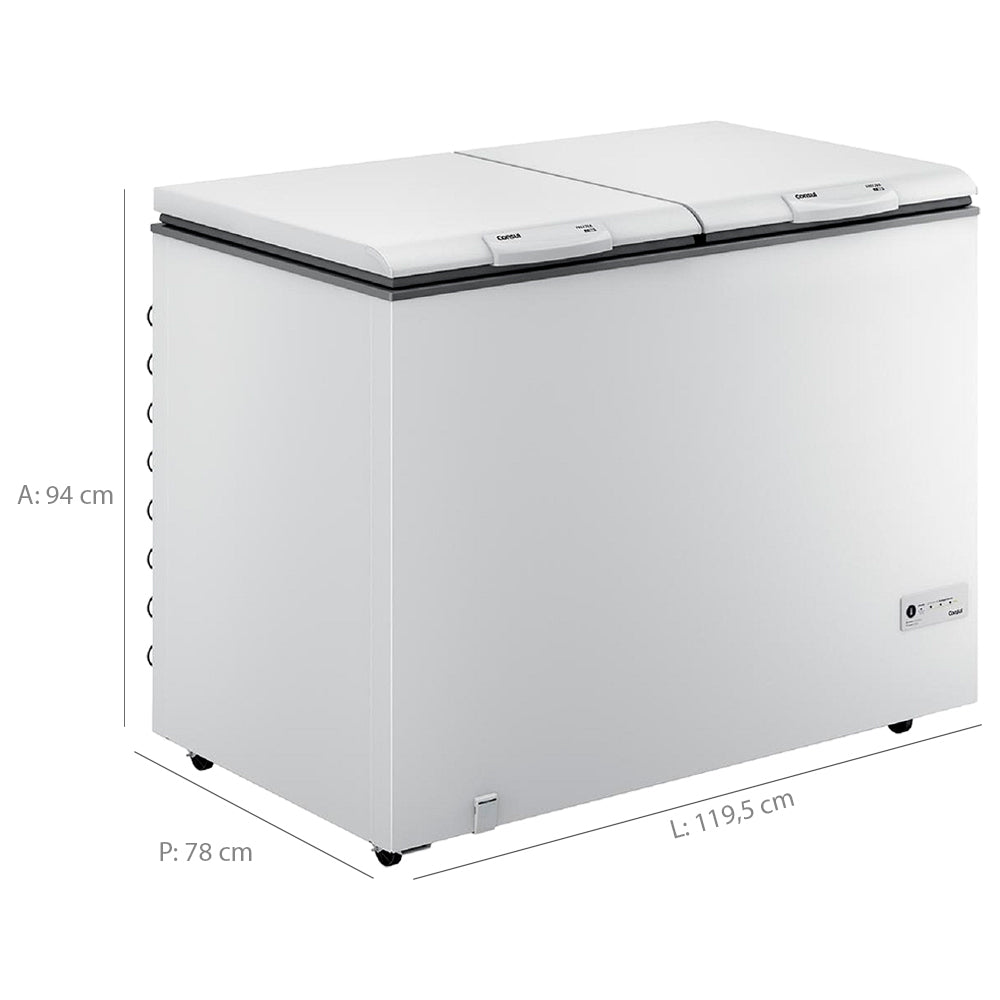 Freezer Consul 414L 2 Portas Horizontal 6 Níveis de Temperatura CHB42FB