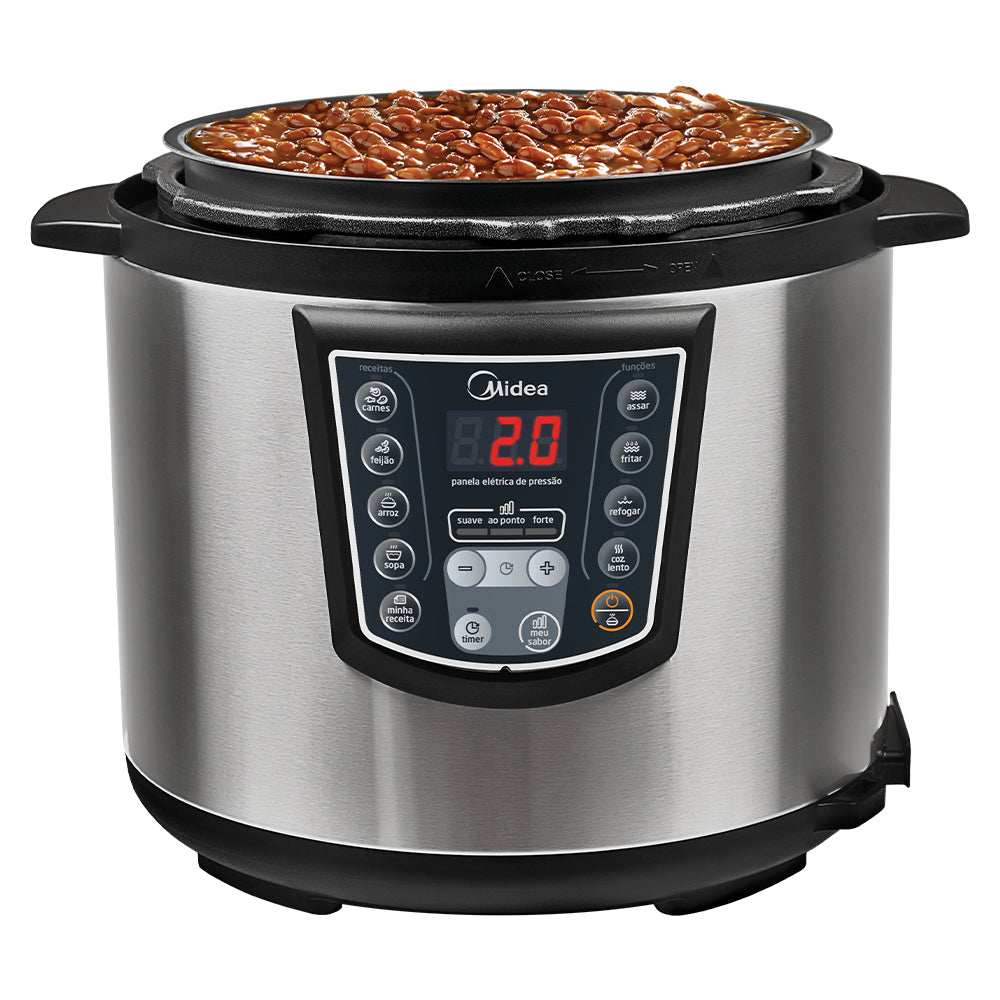 Panela Elétrica de Pressão Midea Liva 6L Timer e Display Digital PPA7