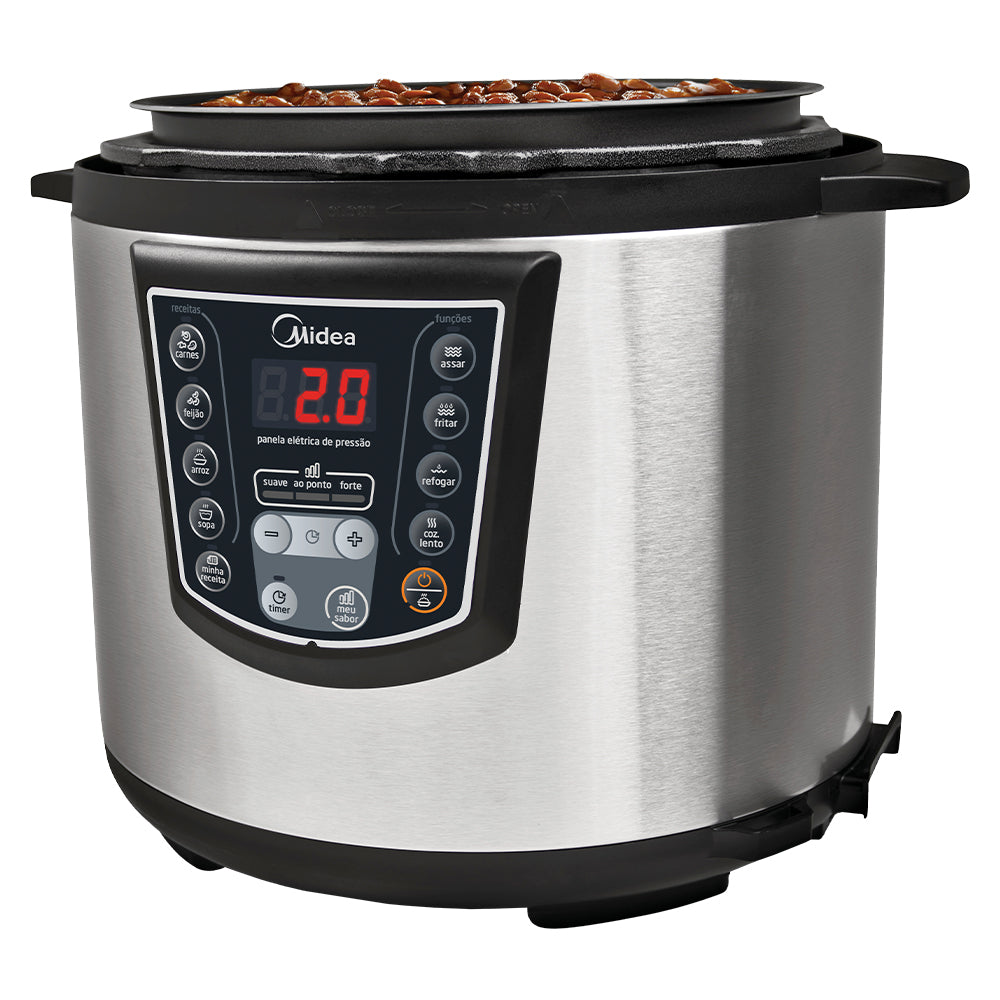 Panela Elétrica de Pressão Midea Liva 6L Timer e Display Digital PPA7