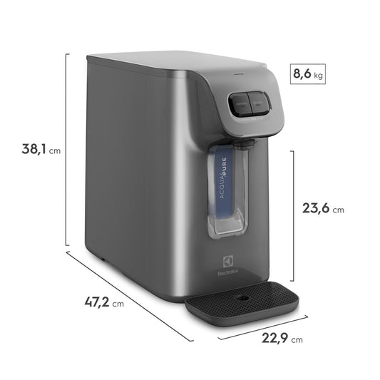 Purificador de Água Fria e Natural Electrolux Experience 1.7L Compressor PC01X