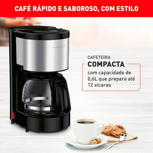 Cafeteira Elétrica Arno Filtro Perfectta CFPI 0,6L