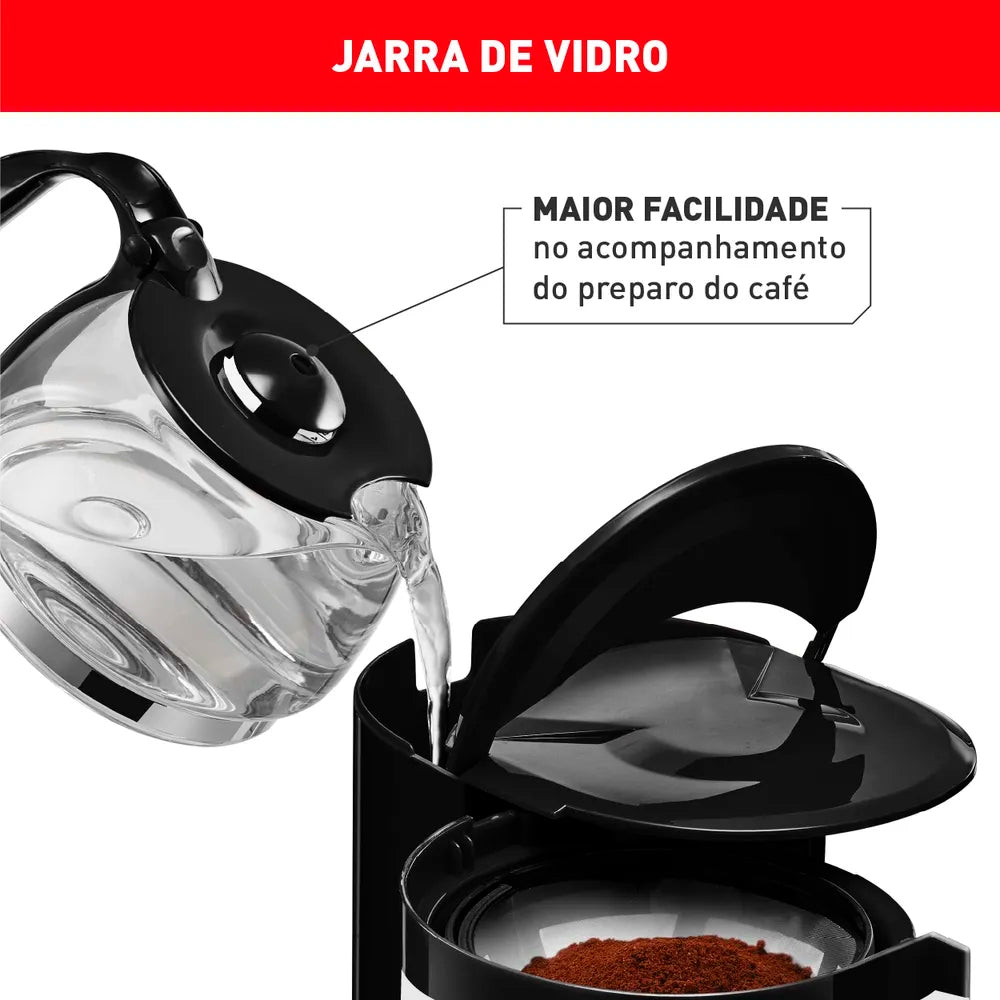 Cafeteira Elétrica Arno Filtro Perfectta CFPI 0,6L