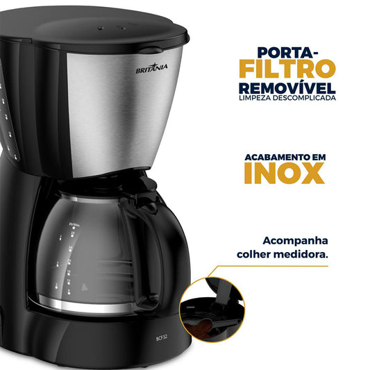 Cafeteria Elétrica Britânia BCF32A 30 Xícaras 800W