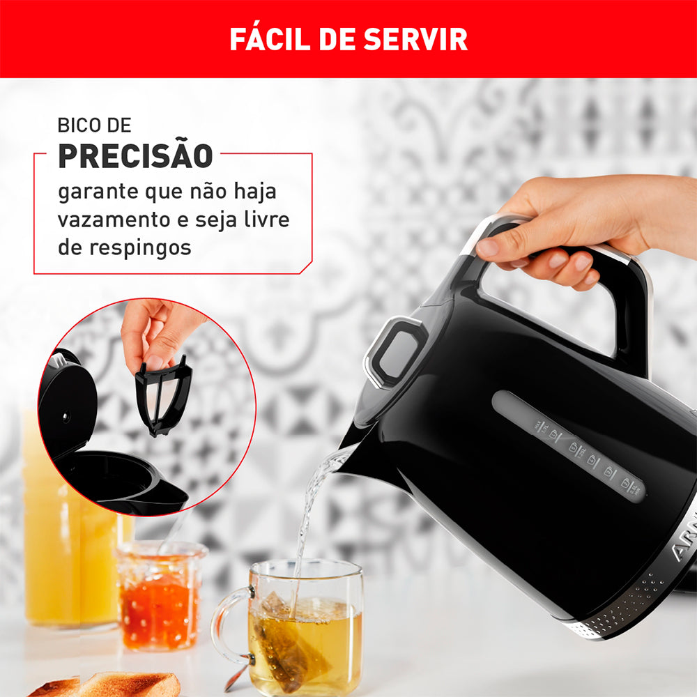 Chaleira Elétrica Arno Soleil 1,7L 1500W