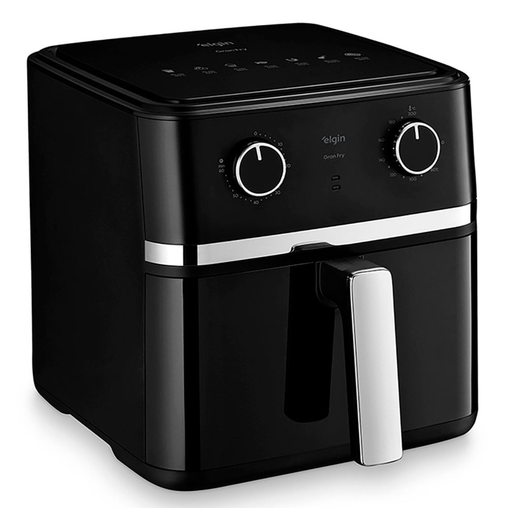 Fritadeira Elétrica Air Fryer Elgin Gran Fry 8L 1750W Grelha Removível